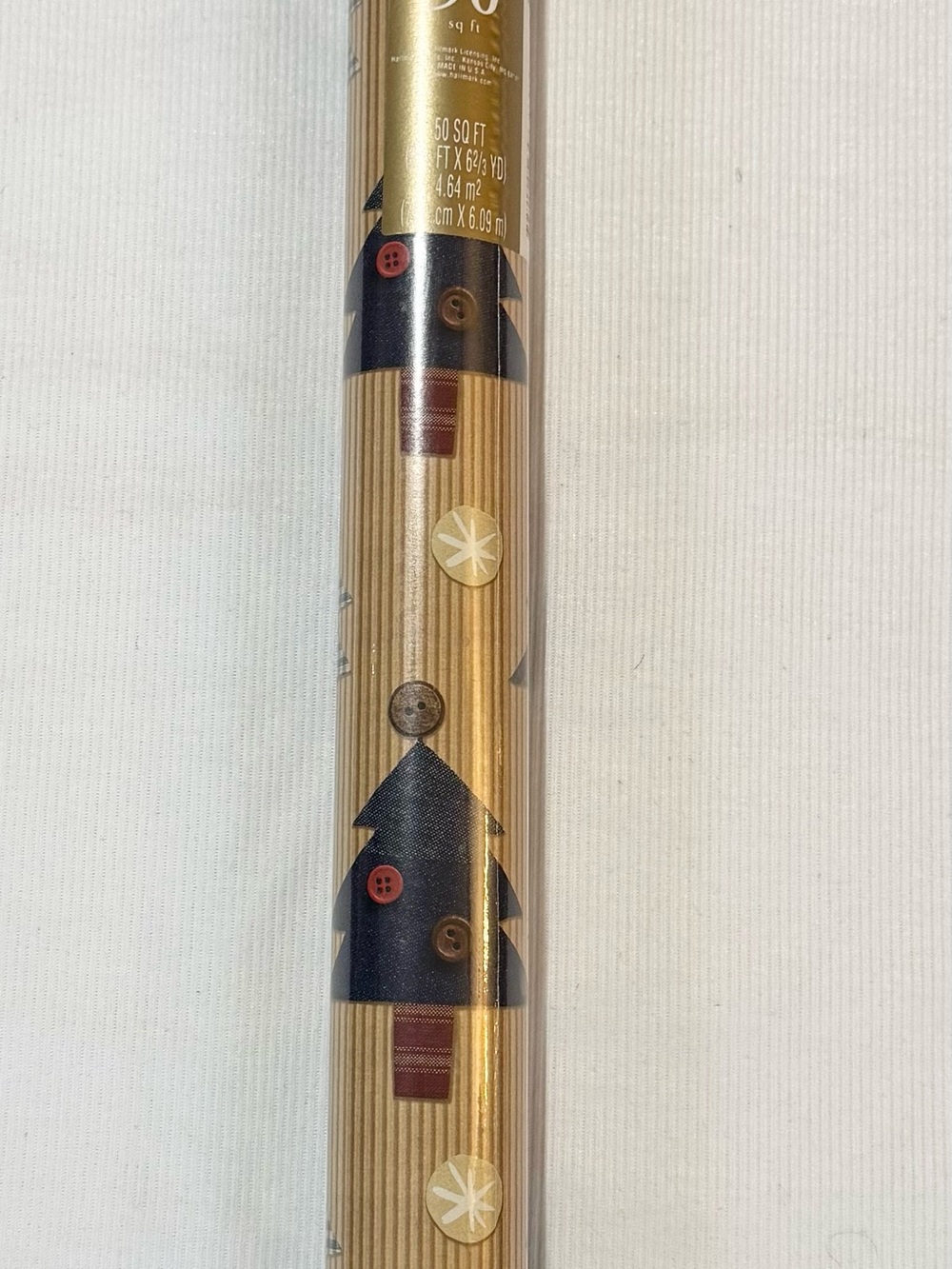 Vintage Hallmark Christmas Gift Wrap NWT 50sq Feet